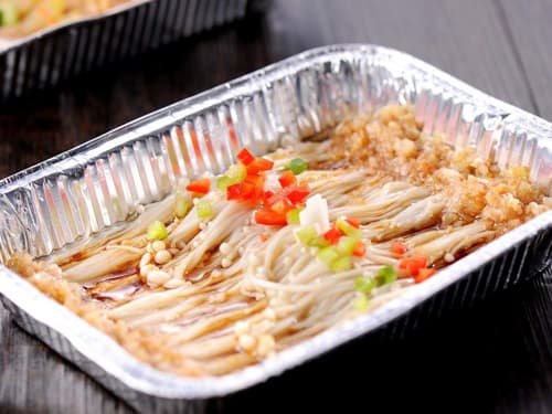 下花园锡纸烤金针菇